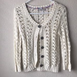 Crochet Cardigan - Never Worn - Decree - Size M